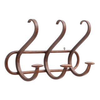 Mid-Century Modern Spanish Wooden Coat Hanger, 1950s For Sale