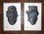 Mid 20th Century Vintage . Serigraphs-Listed American Artist-Mayan/Incan-Masks-A Pair For Sale - Image 5 of 5