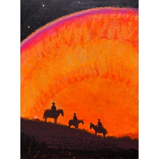 Star Rise Expressive Western Cowboy Painting by Joseph Christy For Sale