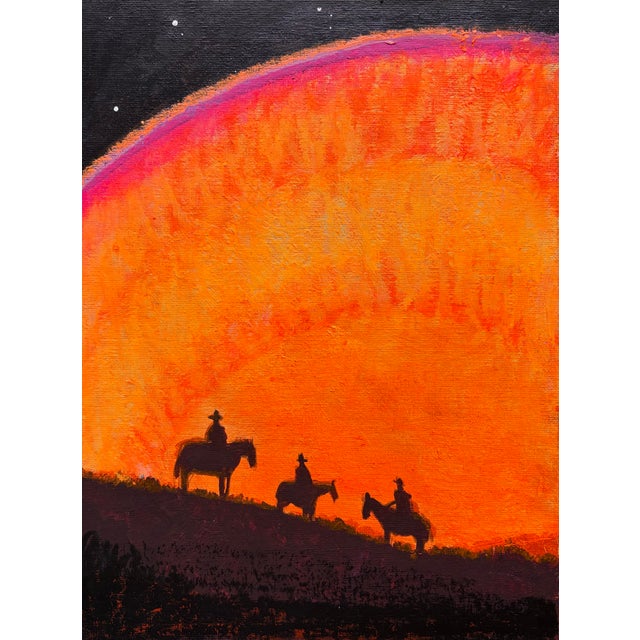 Star Rise Expressive Western Cowboy Painting by Joseph Christy For Sale