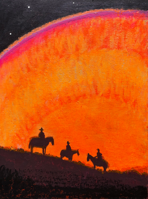 Star Rise Expressive Western Cowboy Painting by Joseph Christy