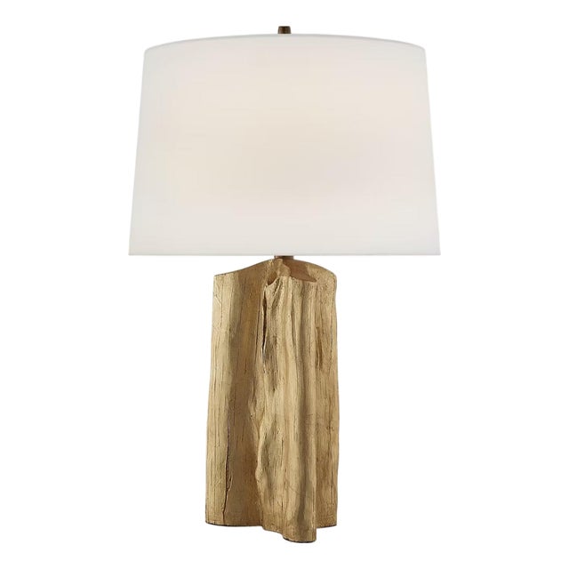 Thomas O'Brien by Visual Comfort Signature Sierra Buffet Lamp in Gild with Linen Shade For Sale