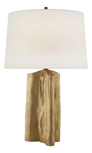 Thomas O'Brien by Visual Comfort Signature Sierra Buffet Lamp in Gild with Linen Shade