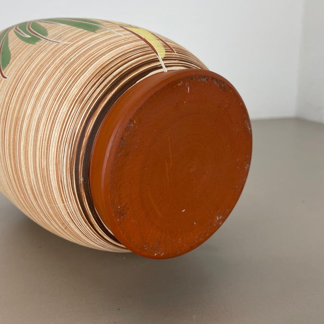 Colorful Abstract Bamboo Ceramic Pottery Vase from Eiwa Ceramics, Germany, 1960s For Sale - Image 18 of 18