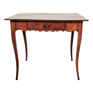 18th Century Louis XV Cherry Side Table With Drawer For Sale