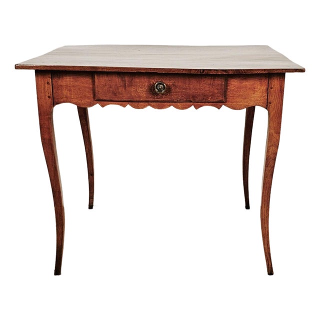 18th Century Louis XV Cherry Side Table With Drawer For Sale