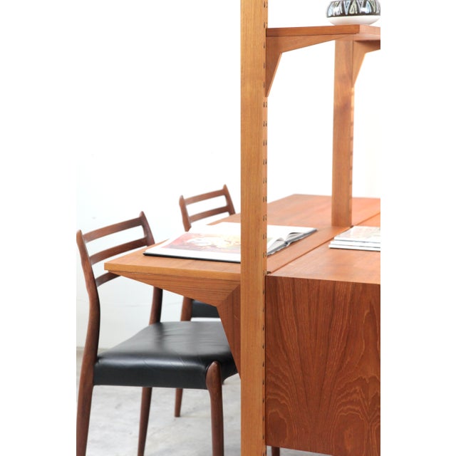 Two-Strip Freestanding Cado Wall Shelf in Teak by Poul Cadovius, 1960s For Sale - Image 6 of 17