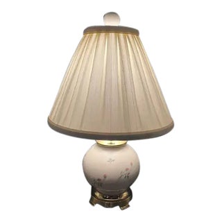 Vintage Lenox Table Lamp- Rose Manor Collection For Sale