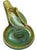 Antique Green Moroccan Judaical Ceramic Oil Lamp For Sale - Image 4 of 7