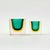 Green Mid-Century Modern Sommerso Murano Glass Ashtrays by Flavio Poli for Seguso Vetri Darte, Italy, 1970s, Set of 2 For Sale - Image 8 of 8