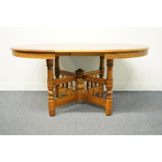 Richardson Brothers Solid Oak Country French 63" Dining Table W. Self
