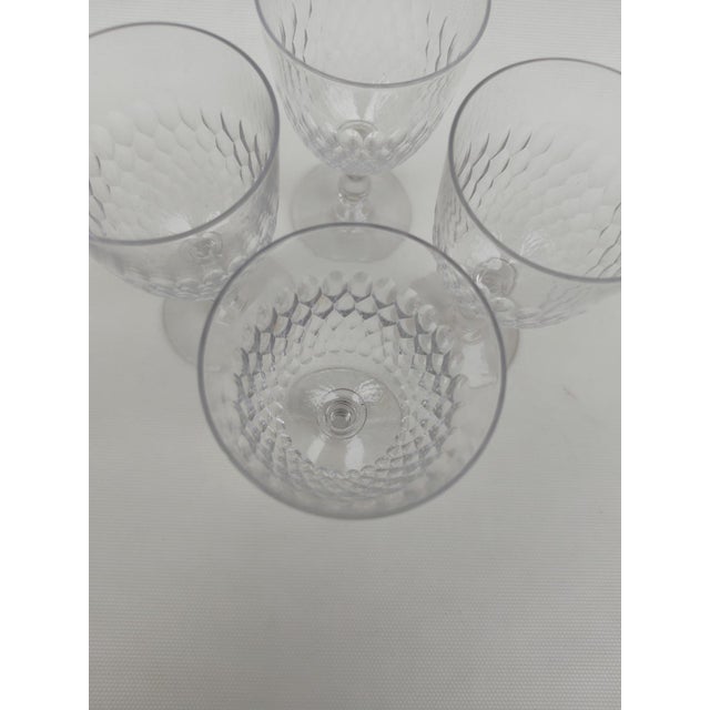 Large Crystal Glasses with Tortoiseshell Pattern from Baccarat, 1920s, Set of 4 For Sale - Image 3 of 6