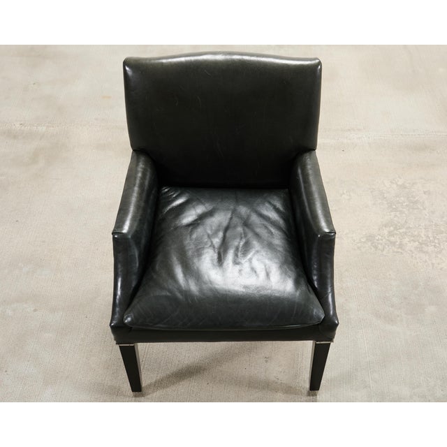 2000 - 2009 Ralph Lauren Italian Leather Lawson Dining Armchair For Sale - Image 5 of 18