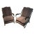 1930s Art Deco Club Chairs With Chrome and Ebonized Wood Handles - a Pair For Sale