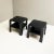 Italian Black Plastic Square 4 Coffee Tables by Mario Bellini for B&b, 1970s, Set of 2 For Sale - Image 3 of 9