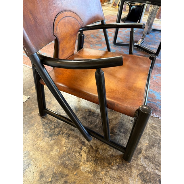 Iconic Italian postmodern design, the Model G23 “Hoop” Chair was designed by Piero Palange and Werther Toffoloni for Germa...