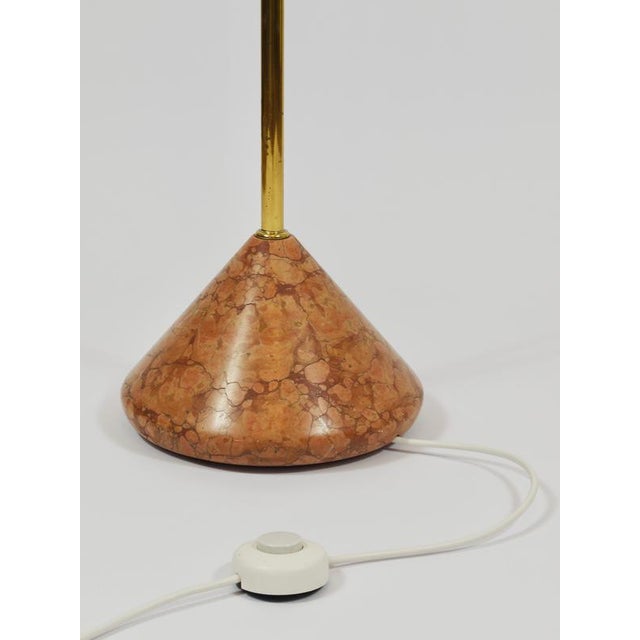 Roberto Pamio Febo Floor Lamp in Marble, Brass & Murano Glass attributed to Leucos, Italy, 1970s For Sale - Image 16 of 18