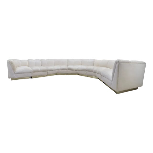 Vintage Modern 6 Piece Sectional Sofa For Sale