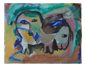 Lennart Lilja, Composition, 1950s, Oil on Canvas