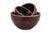 Vintage Indonesian Handmade Nesting Wooden Bowls. Typically associated with Southeast Asian or African artisan traditions....