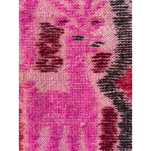 Traditional C. 1980 Vintage Peruvian Alpaca Wool Wall Tapestry (72" X 63") For Sale - Image 3 of 10