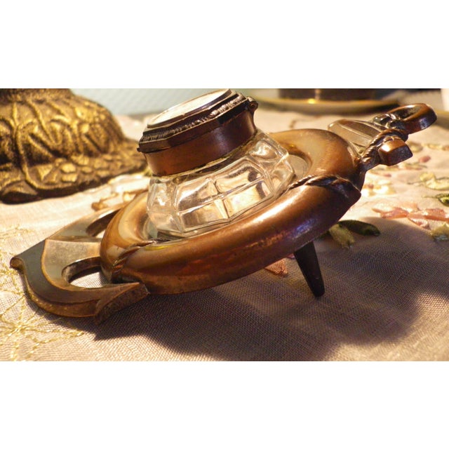 Anchor-Shaped Inkwell from Orfear, 1890s For Sale - Image 10 of 18