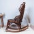 Wood 1800's Victorian Wicker Rocking Chair by Heywood-Wakefield or j.c. Berrien For Sale - Image 7 of 13