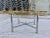 Mid-Century Modern Chrome X-Base Coffee Table Having Scalloped Brass Glass For Sale In Denver - Image 6 of 13