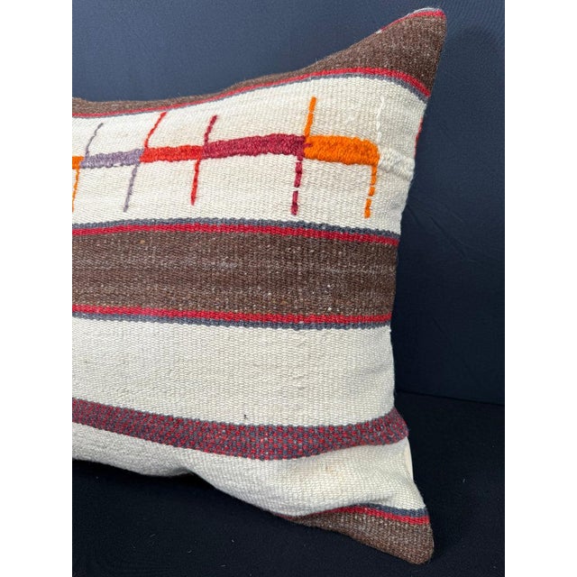 Contemporary Turkish Hemp Pillow Cushion Natural Beige Brown Pillow Cushion Cover 20x20 For Sale - Image 3 of 4