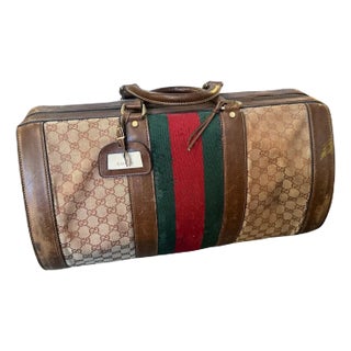 A 1970s Iconic Gg Monogram Bowling Bag by Gucci For Sale