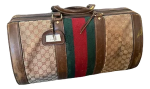 A 1970s Iconic Gg Monogram Bowling Bag by Gucci