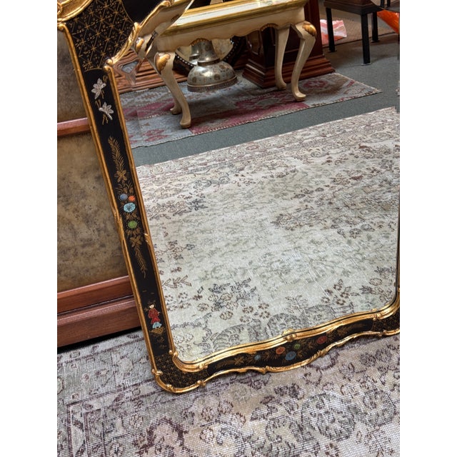 Friedman Brothers Canton Hand-Painted Chinoiserie Mirror For Sale - Image 12 of 12