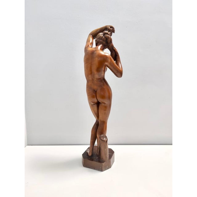 Cantù Artist, Sculpture of Nude Woman, 1960s, Walnut For Sale - Image 14 of 16