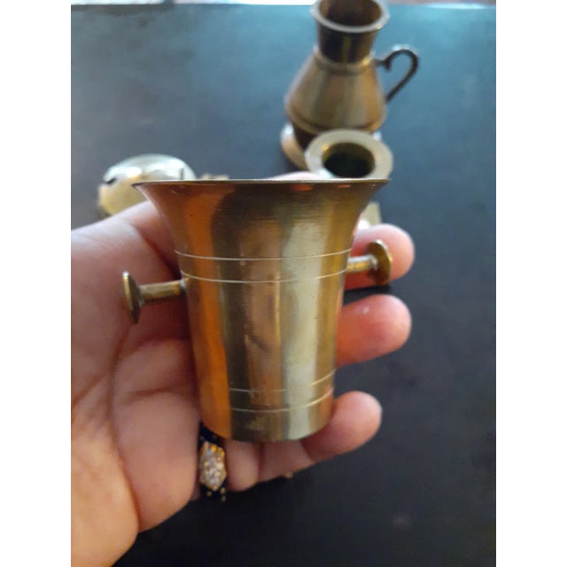 Metal Vintage Lot of Brass Collectibles- 4 Pieces For Sale - Image 7 of 8