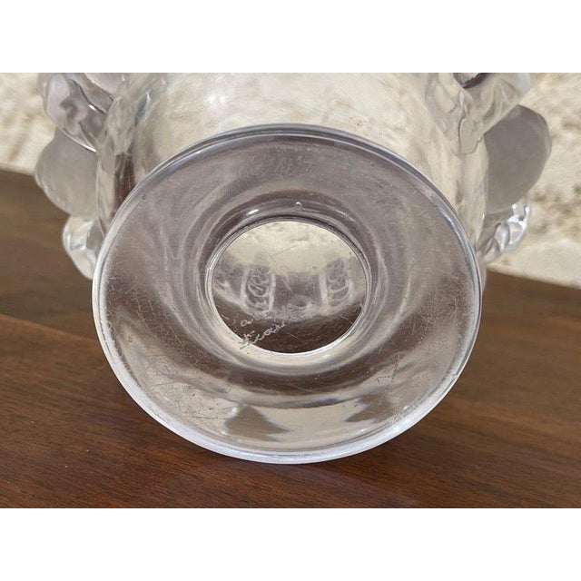 Crystal Dampierre Vase from Lalique France For Sale - Image 11 of 13