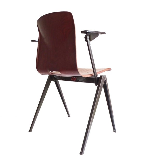 Wood Vintage Plywood Armchairs from Galvanitas, Set of 6 For Sale - Image 7 of 18