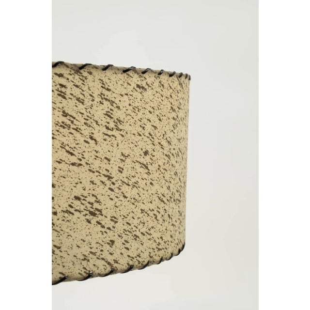 Modern Green-Dyed Carved Wood Table Lamp For Sale In Houston - Image 6 of 13