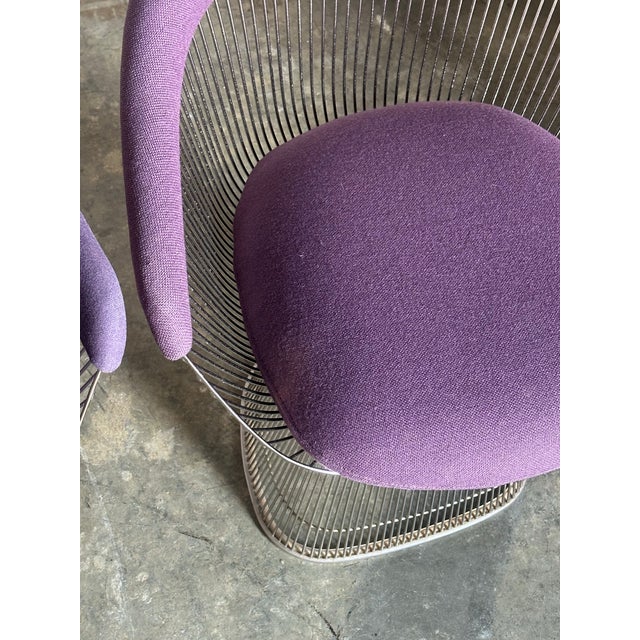 Purple Warren Platner for Knoll Assorted Color Dining Chairs - Set of 3 For Sale - Image 8 of 12