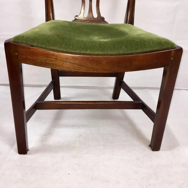 19th Century 19th Century Hepplewhite Round Back Desk Chair Mahogany For Sale - Image 5 of 7
