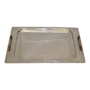 Golden Art Steel Design Argentina Serving Tray Inox 18/8 Stainless Steel 1980