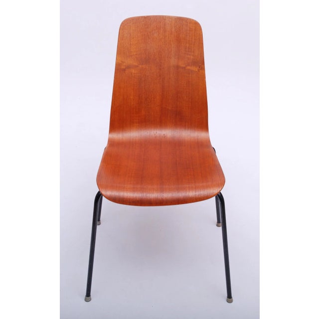 Wood Vintage Plywood Shell and Teak Chairs from Jofa Stalmøbler, Denmark, 1950s, Set of 6 For Sale - Image 7 of 14
