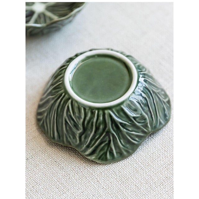 Retro Mid-Century Cabbage Salad Bowl – Set of 4 For Sale In Los Angeles - Image 6 of 7
