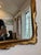 1950s Mid-Century Italian Silver & Gold Gilt Carved Wood Mirror With Sculptural Drapery Motif For Sale - Image 5 of 15