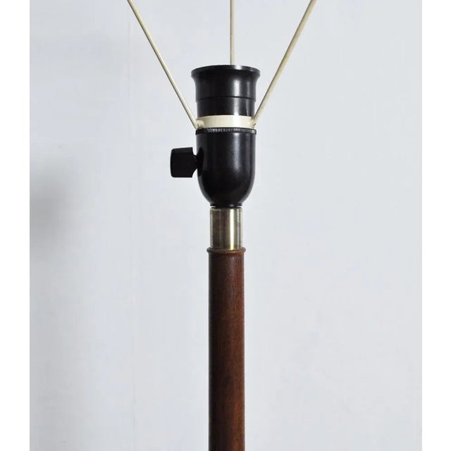 1950s Scandinavian Modern Teak Table Lamp by Le Klint, 1950s For Sale - Image 5 of 12
