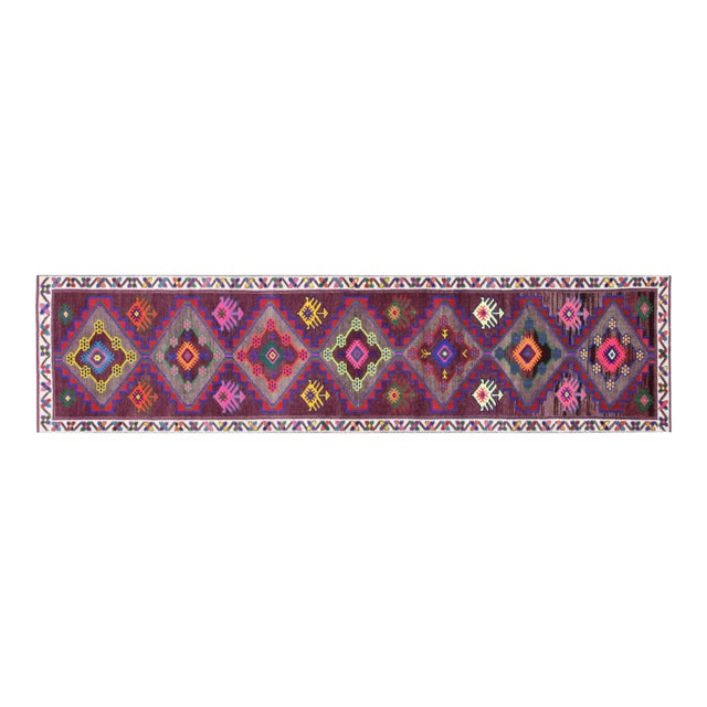 1960s Turkish Oushak Runner For Sale