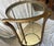 Early 20th Century Italian Rotating Round Brass & Glass Bar/Desert Cart Trolley Removeable Tray For Sale - Image 4 of 12