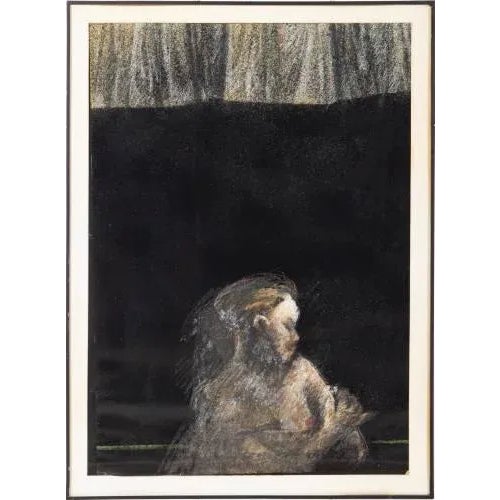 Mixed media on paper. Unsigned. Dimensions: 70 x 50 cm.