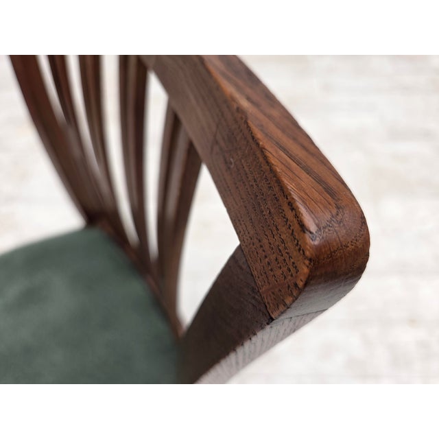Danish Dining Chairs in Furniture Wool and Oak Wood, 1960s, Set of 6 For Sale - Image 14 of 18