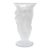 Bohemia Desna Art Nouveau Style Frosted Crystal Sculptural 3 Nymphs Vase 4532b For Sale