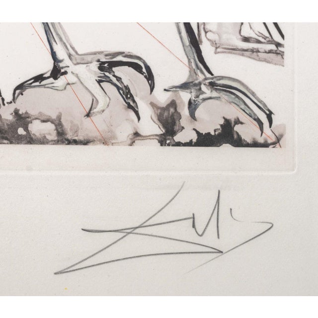 Paper Salvador Dali "Space Elephant" Etching, 1971 For Sale - Image 7 of 11